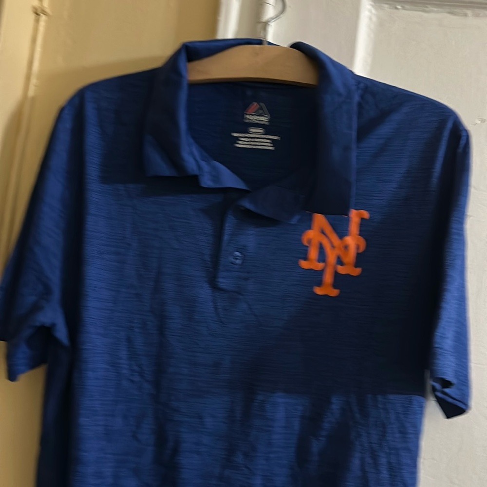 Mets Men’s Polo Majestic Medium